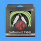 Kirlin KIPW201WGR-10 10ft Green PVC-Woven Premium Plus Instrument Cable (Straight)