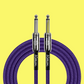 Kirlin IWC201BK 20ft Purple Entry Woven Instrument Cable (Straight)