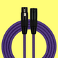 Kirlin Entry Woven Purple 20ft XLR Microphone Cable
