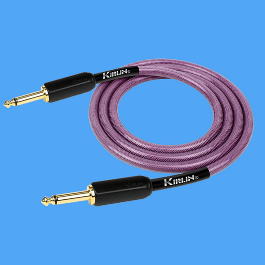Kirlin KIPW201WGR-10 20ft Purple PVC-Woven Premium Plus Instrument Cable (Straight)