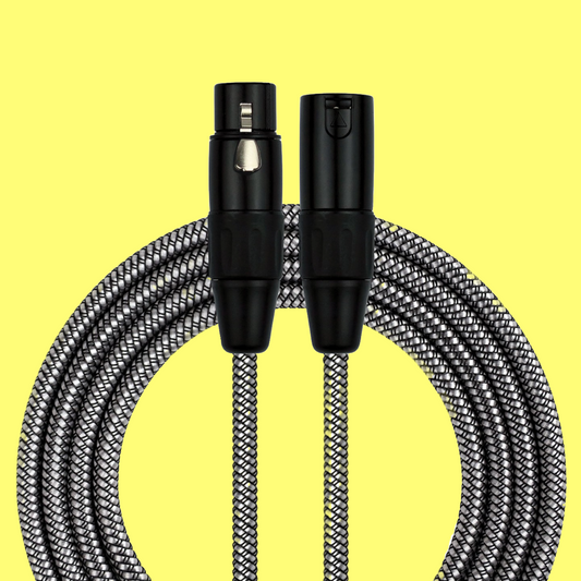 Kirlin Entry Woven Charcoal 30ft XLR Microphone Cable