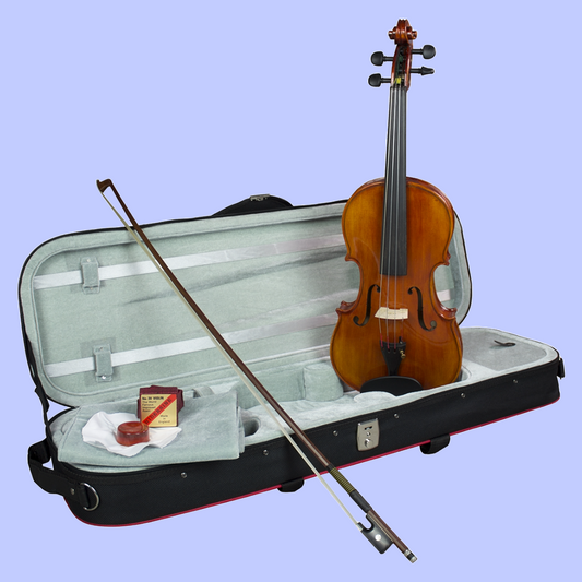 Hidersine Piacenza Violin 4/4 Outfit with Shockproof Case, Bow & Rosin