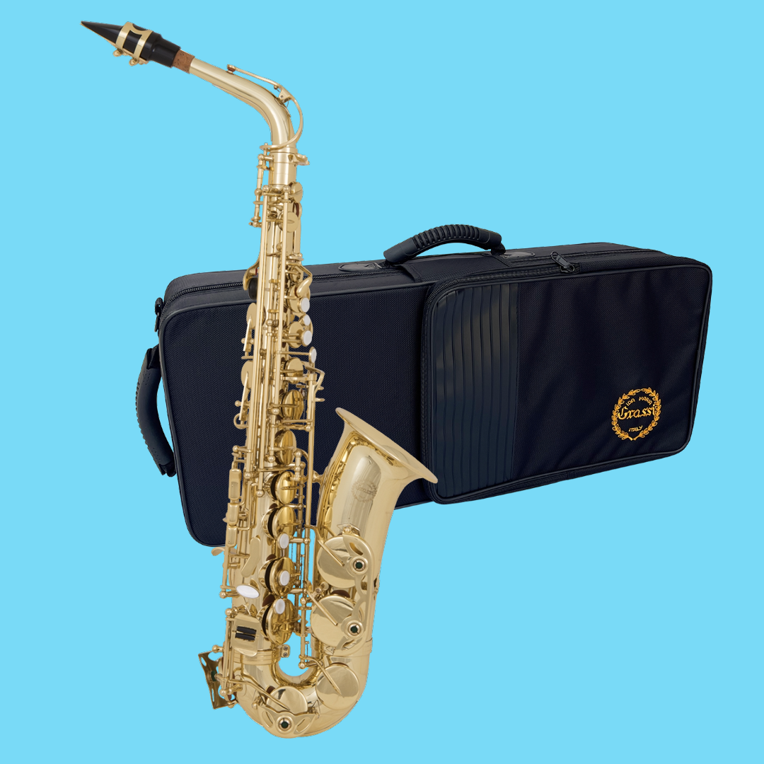 Grassi AS20SK Eb Alto Saxophone Pack with Case Student Saxophone