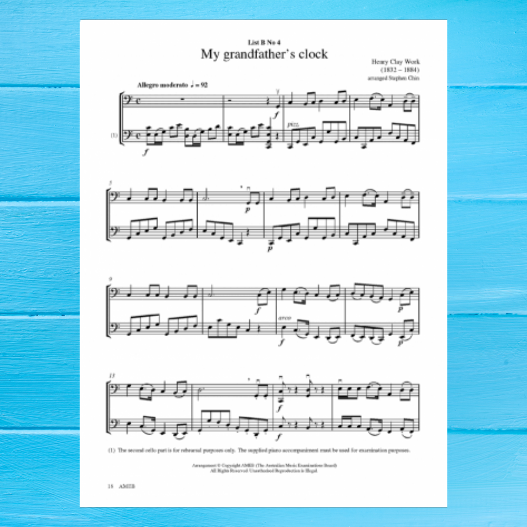 AMEB Cello Series 2 - Grade 1 Book (2009+)