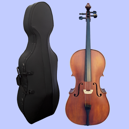 Vivo Elite Cello 4/4 Outfit with Case & Bow