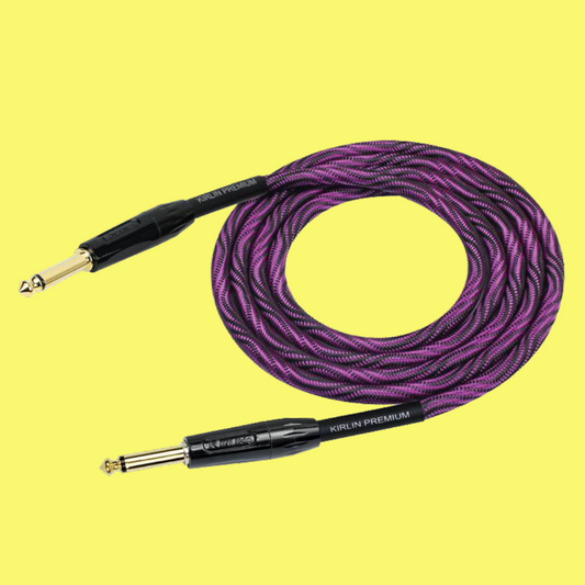 Kirlin IWB201WB 10ft Premium Plus Wave Purple Instrument Cable (Straight)