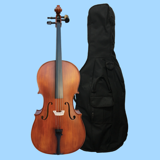 Vivo 1/4 Cello Student Outfit with Bow & Padded Carry Bag (Beginner Cello)