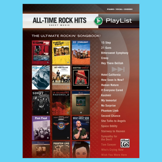 All Time Rock Hits Sheet Music Playlist PVG Book