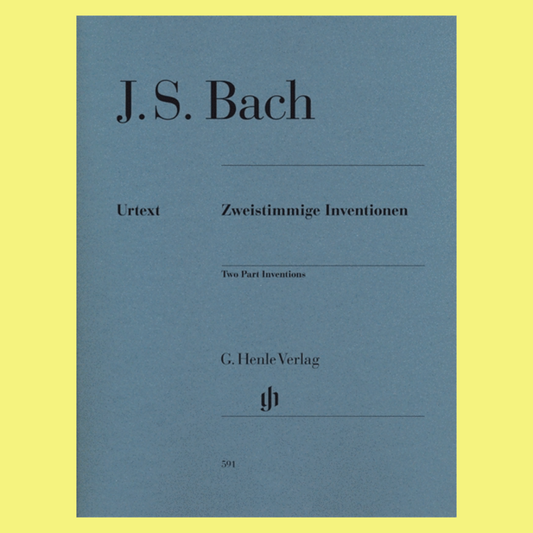 J.S Bach - Two Part Inventions Urtext Piano Book (Revised Edition).S