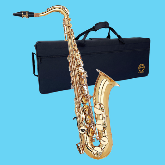 Grassi GRSST900 School Series Gold Lacquer Tenor Saxophone (Beginner Saxophone)