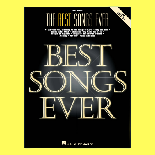 Best Songs Ever Easy Piano Book (6th Edition)