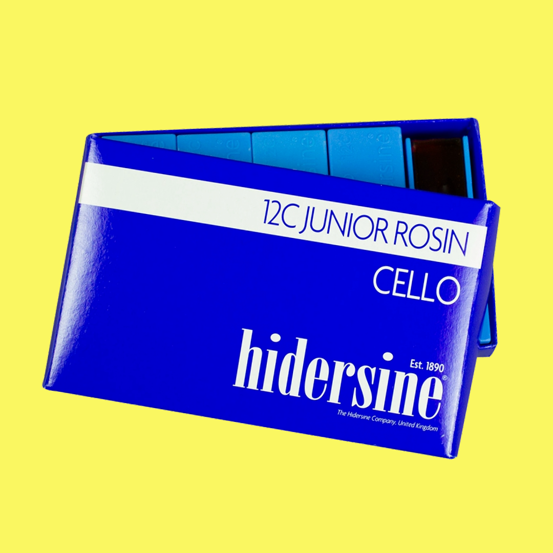 Hidersine Junior Cello Bow Rosin - Light / Junior Size (12C) For Beginners