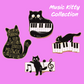 Lovely Meowsic Music Kitty Badge