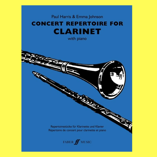 Concert Repertoire For Clarinet with Piano Accompaniment Book