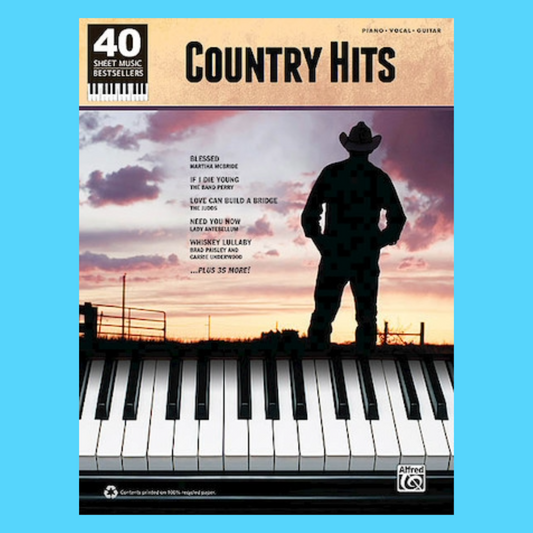 Country Hits 40 Sheet Music Bestsellers PVG Songbook