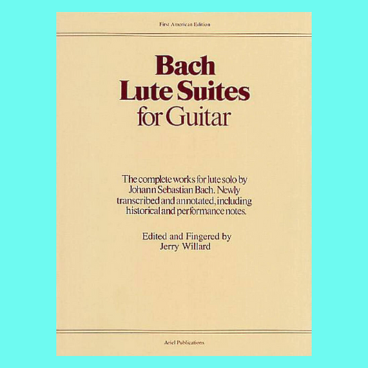 Bach Lute Suites For Guitar Book