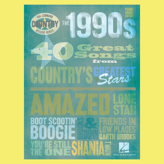 1990's Country Decade Series PVG Songbook (40 Songs)