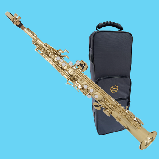 Grassi GRSS210 Lacquered Soprano Bb Saxophone with Carry Case
