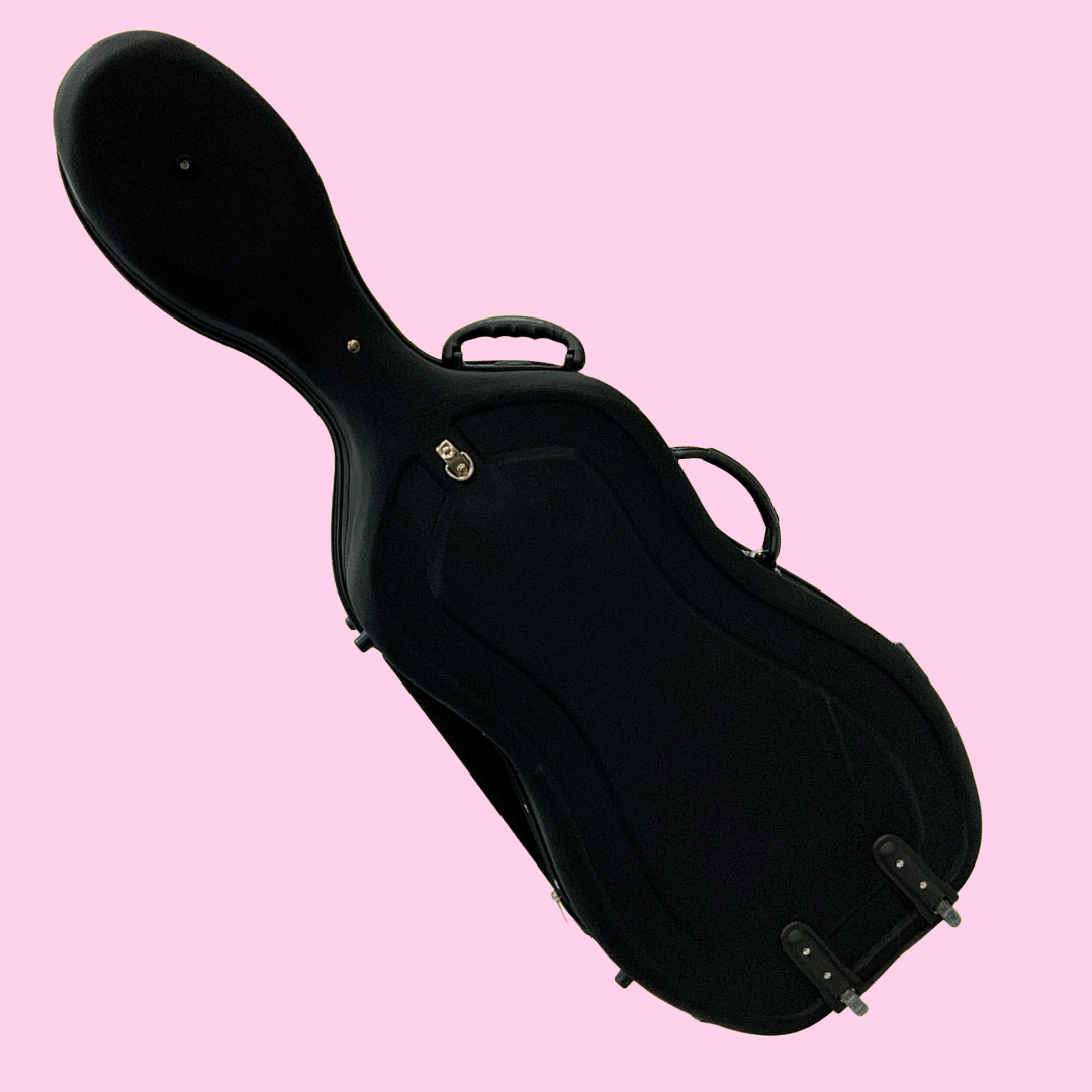 Vivo Baccello Black Semi-Hard Cello Case - Size 1/2