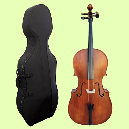 Vivo Student 3/4 Cello Outfit with Poly-Foam Hard Case (Beginner Cello)