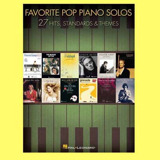 Favorite Pop Piano Solos Book