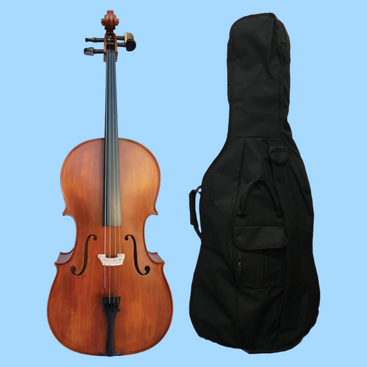 Vivo Student 1/2 Cello Outfit with Bow & Padded Bag (Beginner Cello)