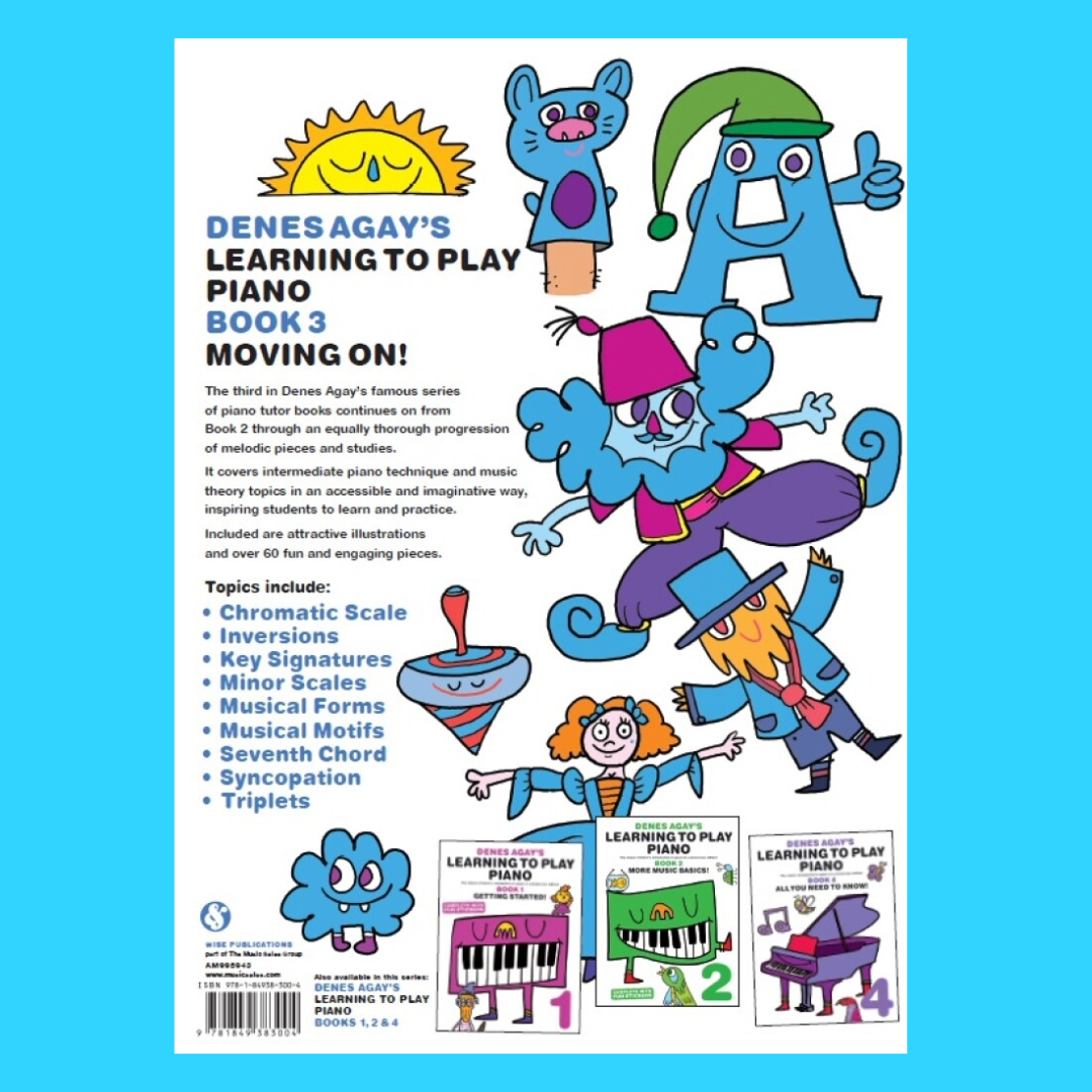 Denes Agay Learning to Play Piano - Moving On Book 3