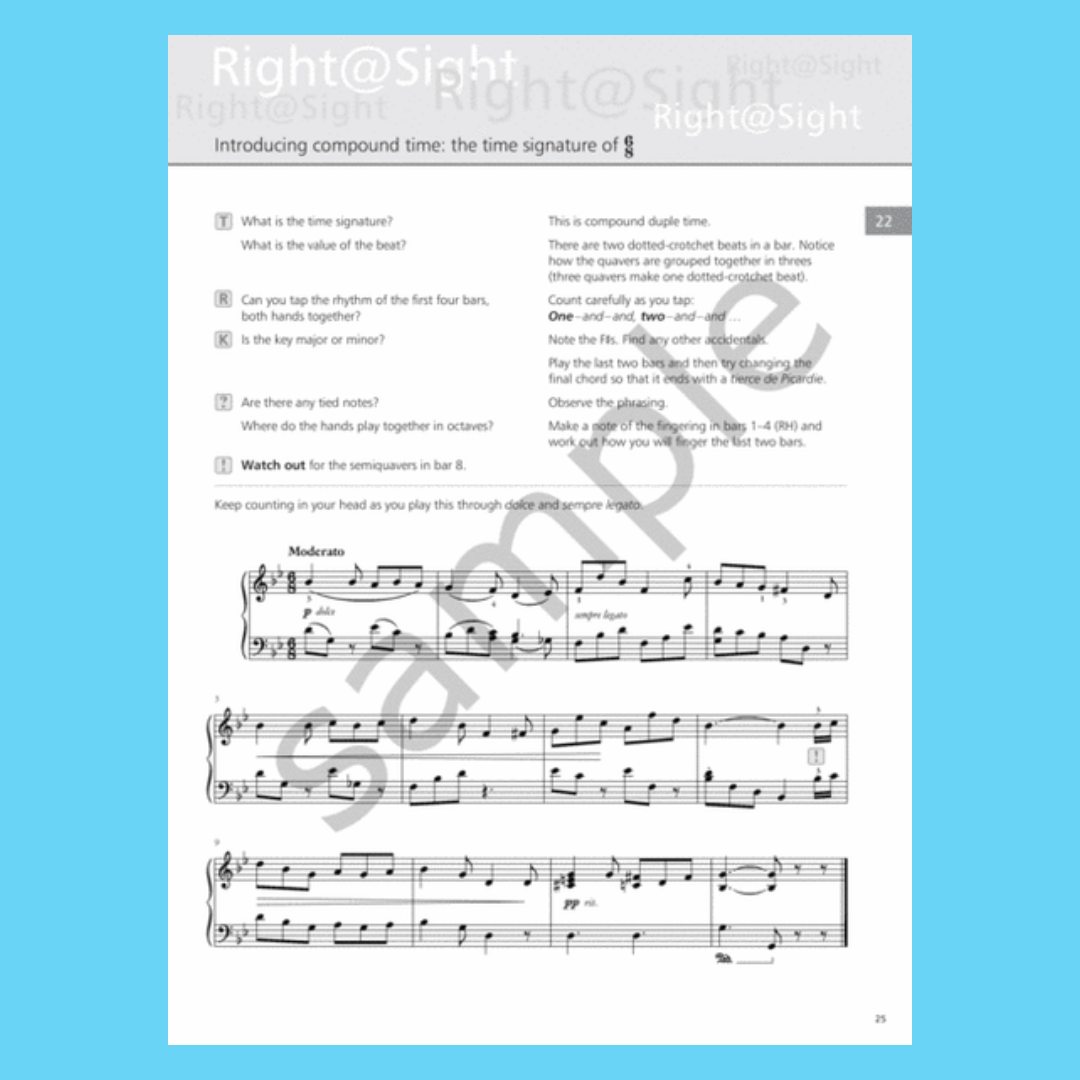 Right @ Sight Piano - Grade 4 Book