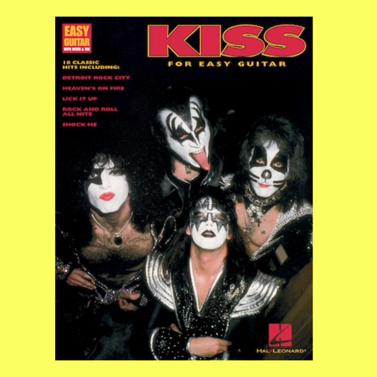 Kiss For Easy Guitar Notes & Tab Book