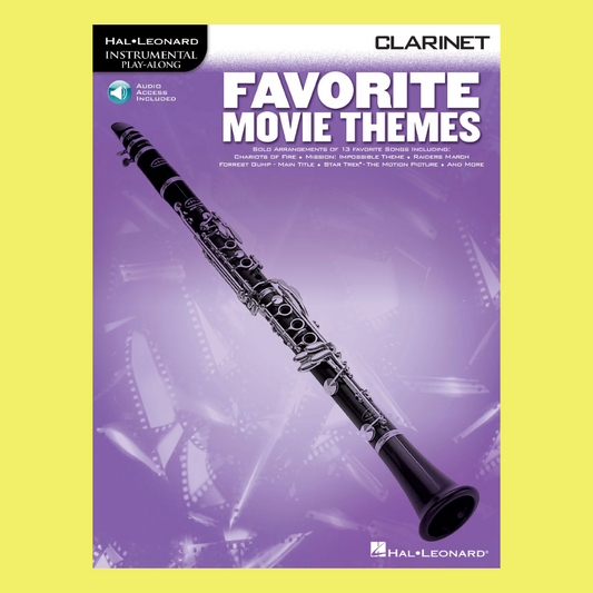 Favorite Movie Themes For Clarinet Play Along Book/Ola