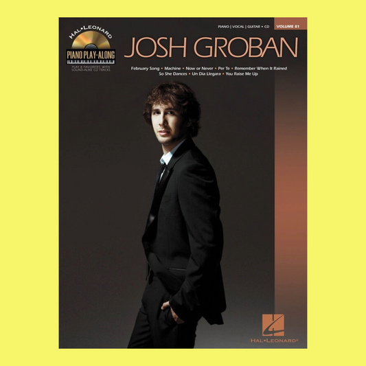 Josh Groban - Piano Play Along Volume 81 Book/Cd