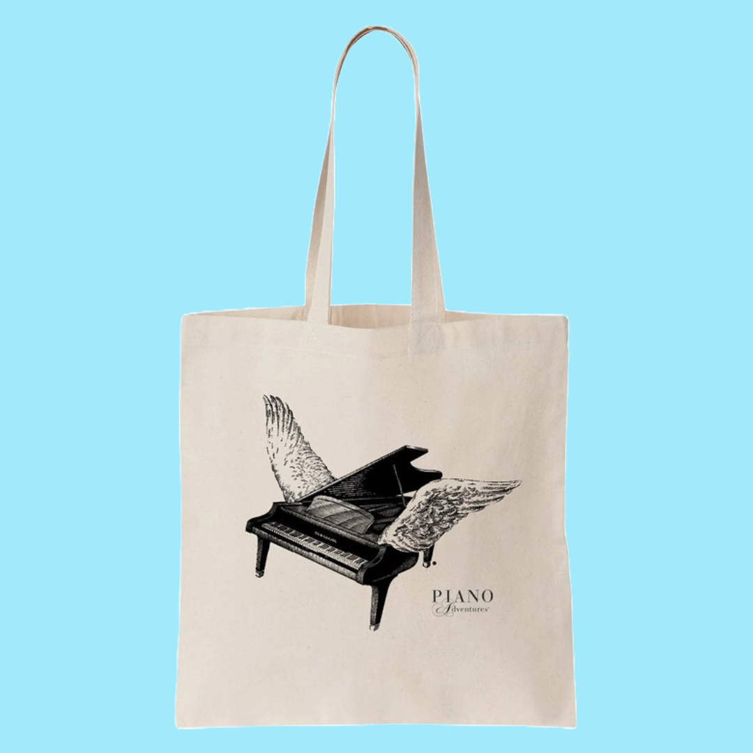 Piano Adventures: Lesson Book Canvas Tote Carry Bag