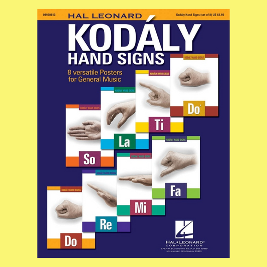 Kodaly Hand Signs - Set Of 8 Posters For the Music Classroom