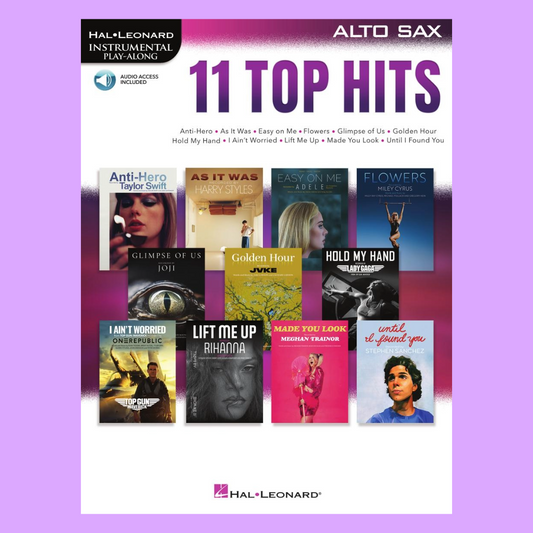 11 Top Hits for Alto Saxophone Book with Play Along Audio