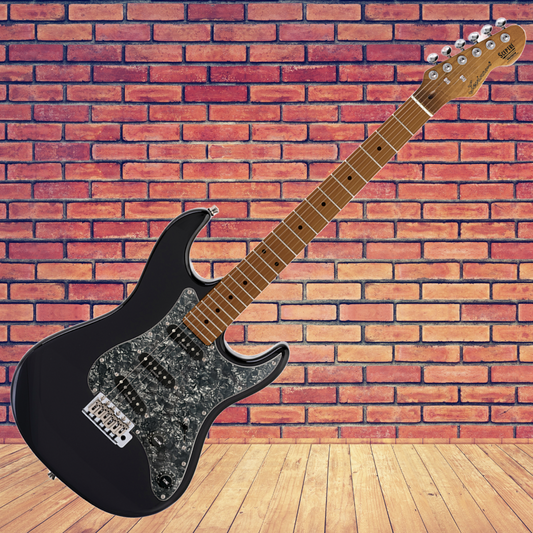 Sceptre Ventana Standard - Double Cutaway Black Electric Guitar