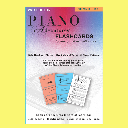 Piano Adventures: Primer to Level 2A Flashcards (80 Boxed Cards)