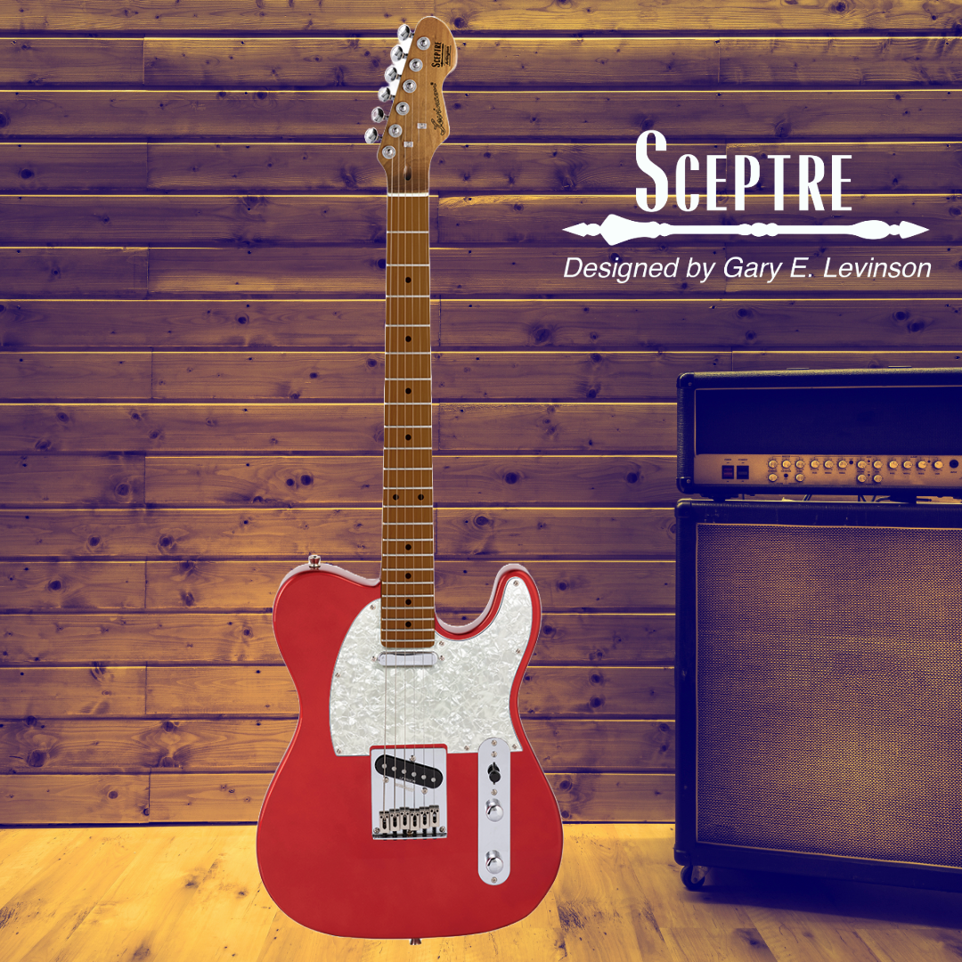 Sceptre Arlington - Standard Single Cutaway Candy Apple Red Electric Guitar