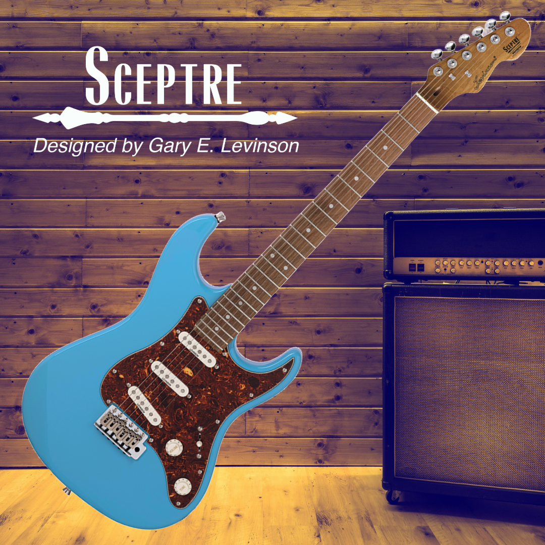 Sceptre Ventana Standard Double Cutaway Sonic Blue Electric Guitar