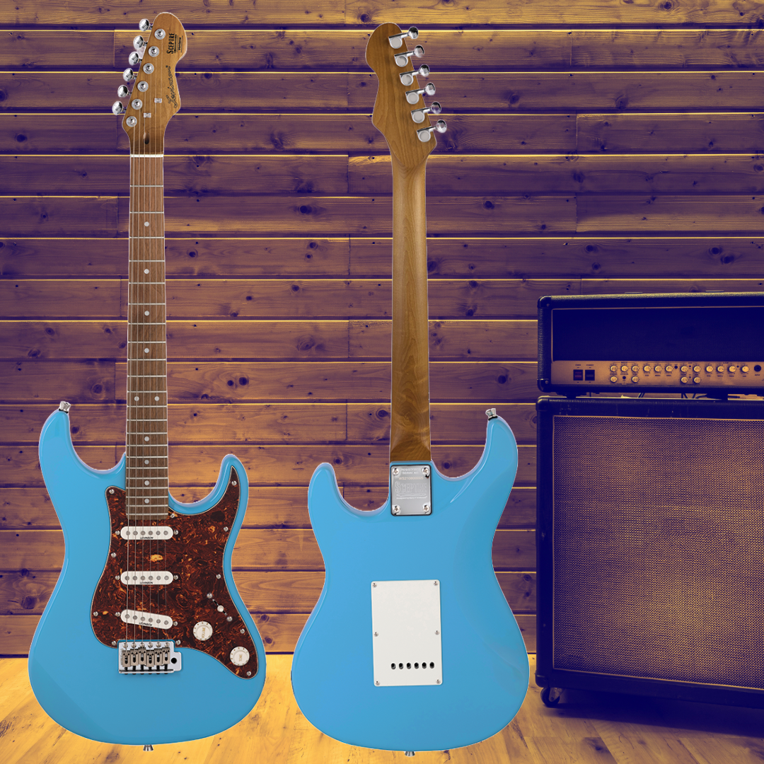 Sceptre Ventana Standard Double Cutaway Sonic Blue Electric Guitar