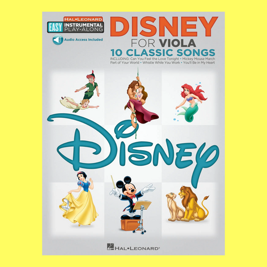 Disney For Viola Easy Instrumental Playalong Bk/Ola
