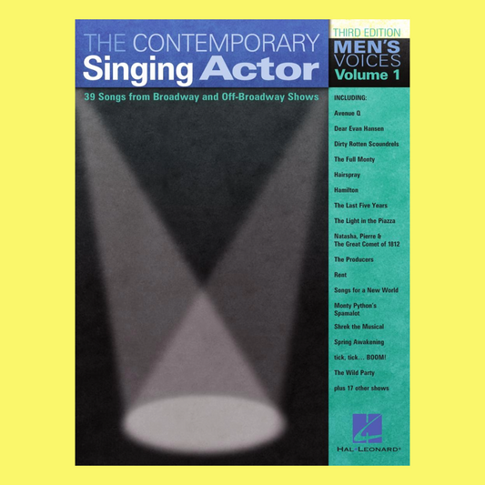 Contemporary Singing Actor - Men's Edition Volume 1 Book