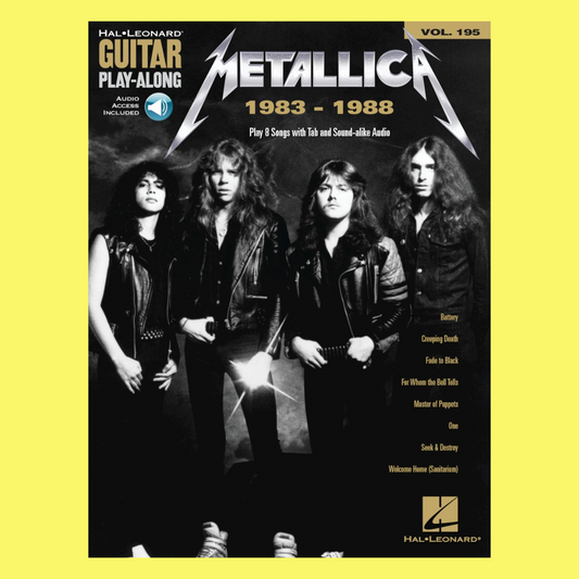 Metallica 1983-1988 Guitar Play Along Volume 195 Book/Ola