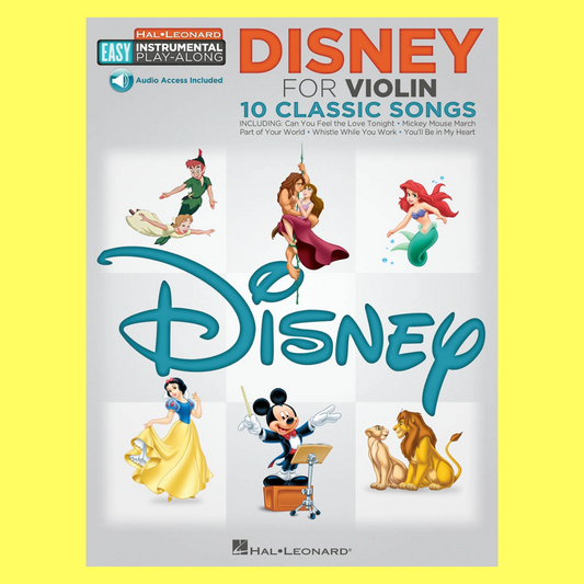 Disney For Violin - Easy Instrumental Play Along Book/Ola