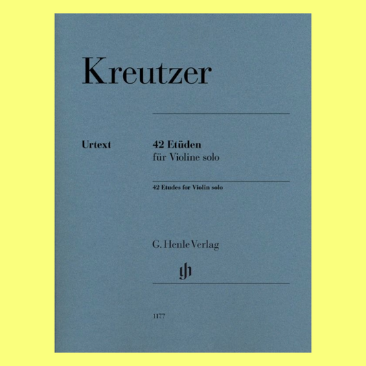 Kreutzer - 42 Etudes For Violin Solo Book (Urtext Edition)