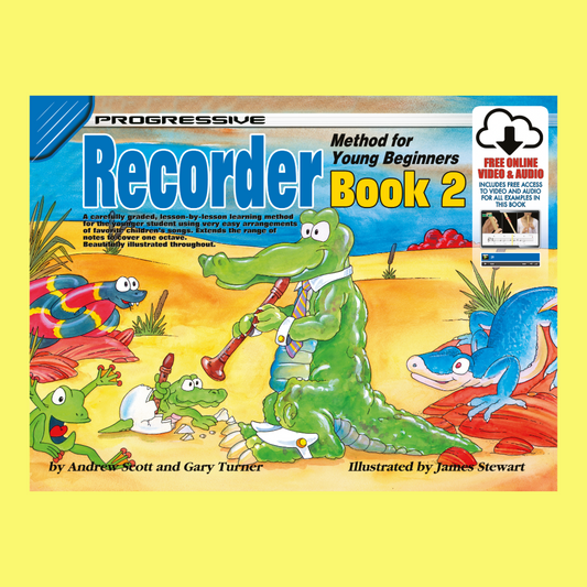 Progressive Recorder Method For Young Beginners Book 2 (Book/Ola)