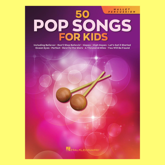 50 Pop Songs For Kids For Mallet Percussion Book