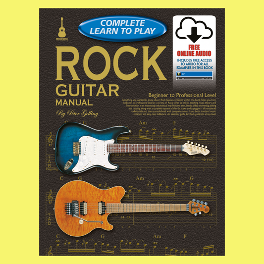 Progressive Complete Learn To Play Rock Guitar Manual Book/Ola