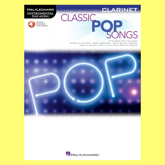Classic Pop Songs For Clarinet Play Along Book/Ola