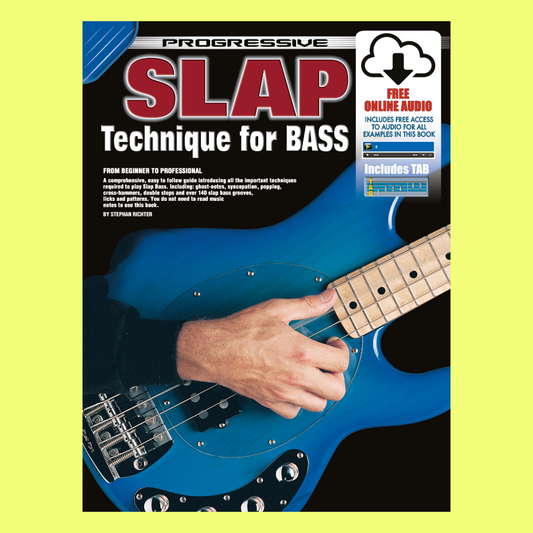 Progressive Slap Technique For Bass Book/Ola