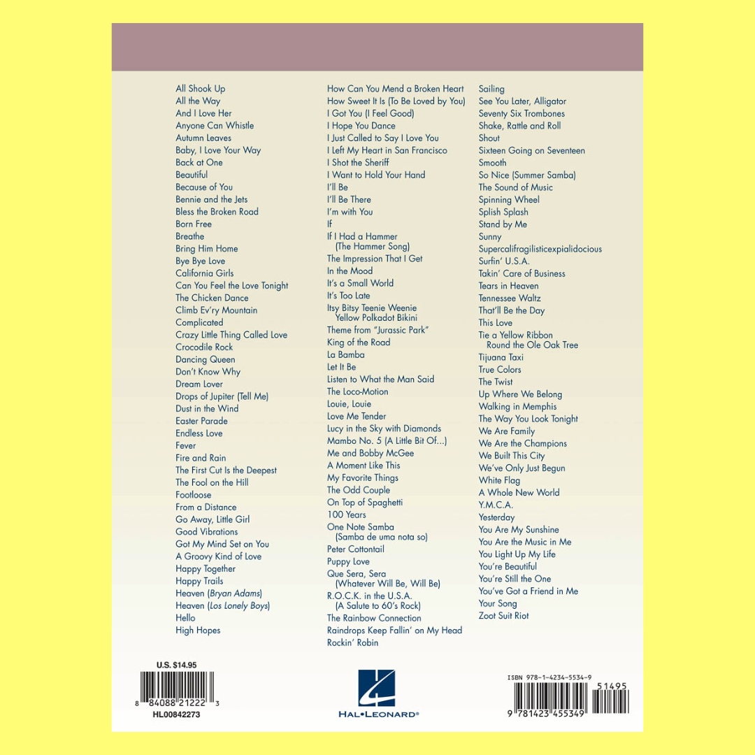 Essential Songs For Tenor Saxophone Book